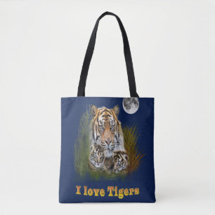 I Liebe Tigers Tasche