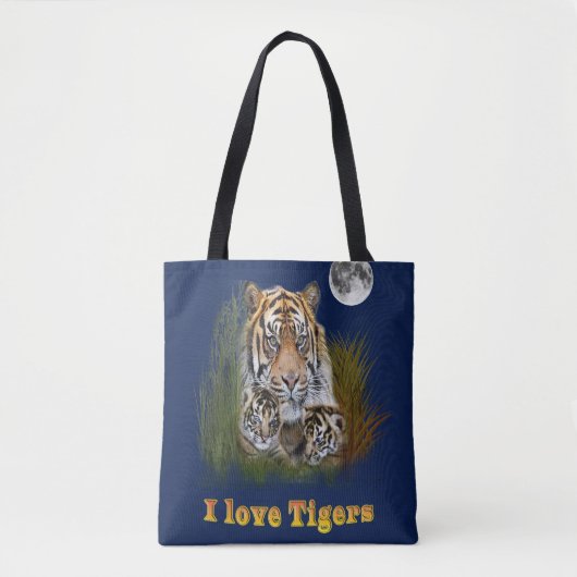 I Liebe Tigers Tasche (Vorderseite)