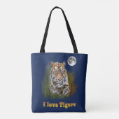 I Liebe Tigers Tasche (Rückseite)