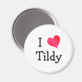 I Liebe Tildy Magnet (Vorderseite/Rückseite)