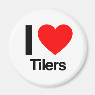 i Liebe Tilger Magnet