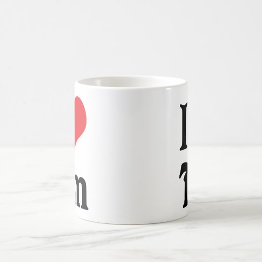 I Liebe Tim Kaffeetasse (Mittel)