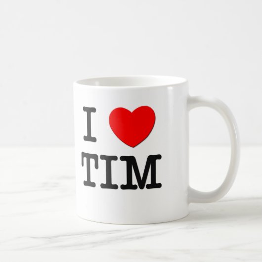 I Liebe Tim Kaffeetasse (Rechts)