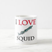 I Liebe-Tintenfisch Kaffeetasse (Mittel)