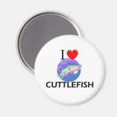 I Liebe Tintenfisch Magnet (Vorderseite/Rückseite)