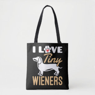 I Liebe Tiny Dackeln Funny Dackel Hund Tasche