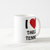 I Liebe Tischtennis Kaffeetasse (VorderseiteRechts)