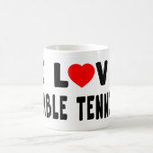 I Liebe-Tischtennis Kaffeetasse (Mittel)