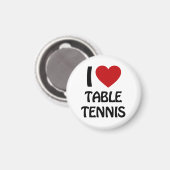 I Liebe Tischtennis Magnet (Vorderseite/Rückseite)