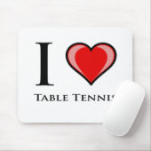 I Liebe-Tischtennis Mousepad (Mit Mouse)