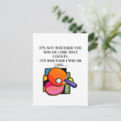 i Liebe Tischtennis Postkarte (Stehend Vorderseite)