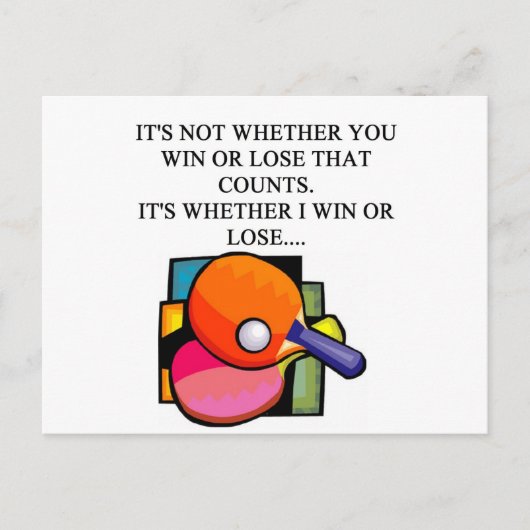 i Liebe Tischtennis Postkarte (Vorderseite)