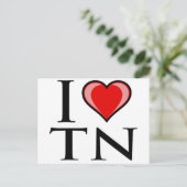 I Liebe TN - Tennessee Postkarte (Stehend Vorderseite)