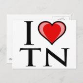 I Liebe TN - Tennessee Postkarte (Vorne/Hinten)