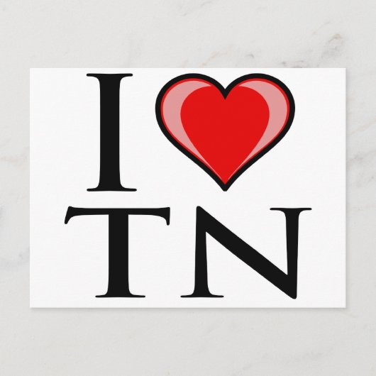 I Liebe TN - Tennessee Postkarte (Vorderseite)