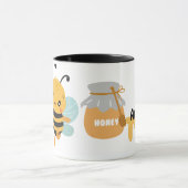 "I Liebe to Bee me" Hummel mit Individuelle Name Tasse (Zentrum)