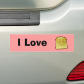 I Liebe Toast Autoaufkleber (Auf Auto)