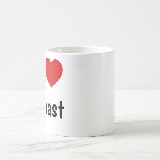 I Liebe Toast Kaffeetasse (Mittel)
