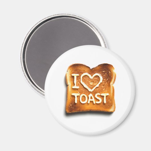 I Liebe Toast Magnet (Vorderseite/Rückseite)