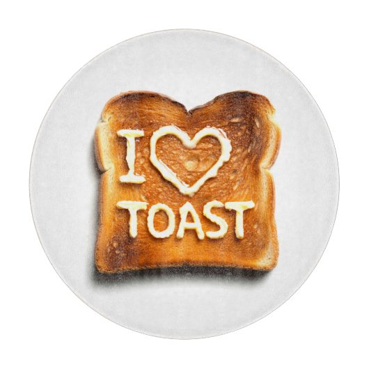 I Liebe Toast Schneidebrett (Vorderseite)