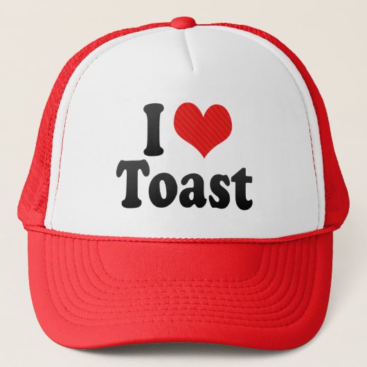 I Liebe-Toast Truckerkappe (Vorderseite)