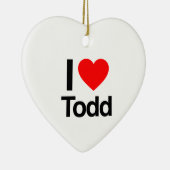 i Liebe todd Keramik Ornament (Rechts)