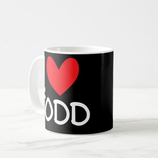 I Liebe Todd Name Personalisiert Men Typ BESTE FRE Kaffeetasse (Vorderseite Links)