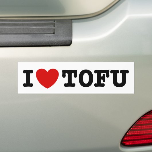 I Liebe Tofu Autoaufkleber (Auf Auto)