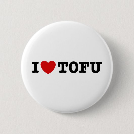 I Liebe Tofu Button (Vorderseite)