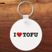 I Liebe Tofu Schlüsselanhänger (Vorderseite)