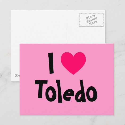 I Liebe Toledo Postkarte (Vorne/Hinten)