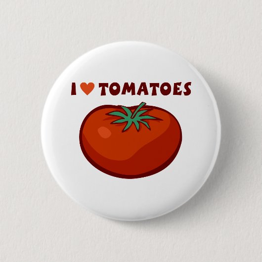 I Liebe-Tomaten Button (Vorderseite)