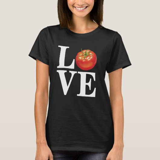 I Liebe Tomaten Funny Bauer Gemüsegarten L T-Shirt (Vorderseite)