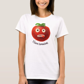 I Liebe Tomaten Kawaii Funny Gemüse T-Shirt