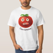 I Liebe Tomaten Kawaii Funny Gemüse T-Shirt (Vorderseite)