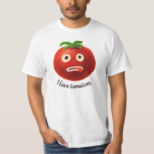 I Liebe Tomaten Kawaii Funny Gemüse T-Shirt