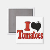 I Liebe Tomaten Magnet (Vorderseite/Rückseite)
