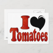 I Liebe Tomaten Postkarte (Vorne/Hinten)
