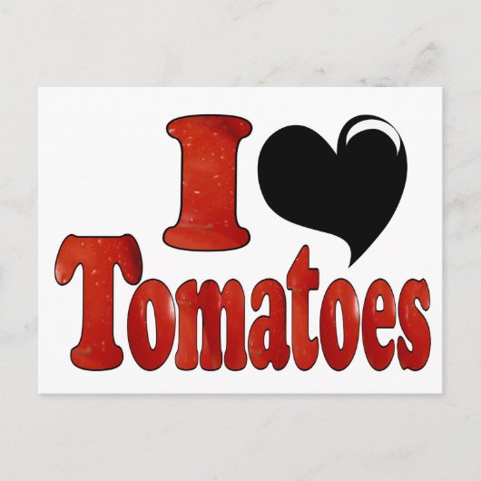 I Liebe Tomaten Postkarte (Vorderseite)