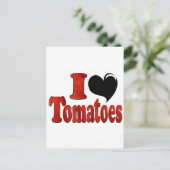 I Liebe Tomaten Postkarte (Stehend Vorderseite)