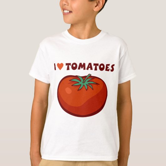 I Liebe-Tomaten T-Shirt (Vorderseite)