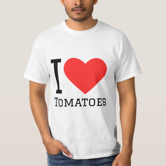 I Liebe Tomaten T-Shirt (Vorderseite)