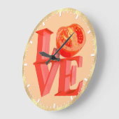 I LIEBE TOMATO GROßE WANDUHR (Winkel)