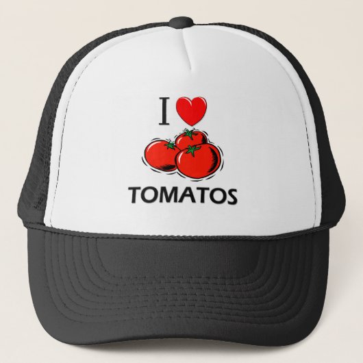 I Liebe Tomatos Truckerkappe (Vorderseite)
