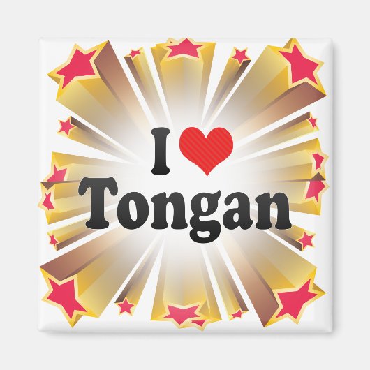 I Liebe Tongan Magnet (Vorne)