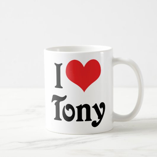 I Liebe Tony Kaffeetasse (Rechts)