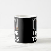 I Liebe Tools Handyman und Carpenter Kaffeetasse (Mittel)