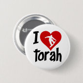 I Liebe Torah Button (Vorne & Hinten)