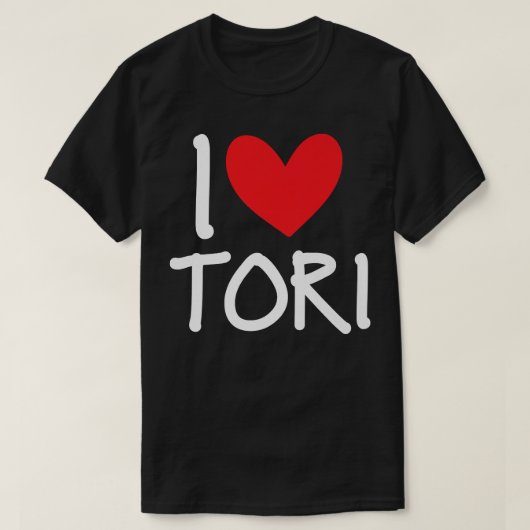 I Liebe Tori Name Personalisiert Girl BESTE FREUND T-Shirt (Design vorne)