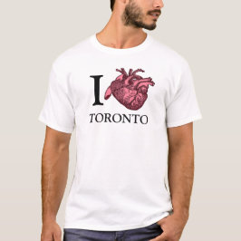 I Liebe Toronto anatomisch richtiges Herzschlag T-Shirt